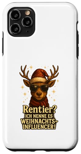 Rentier Weihnachts-Influencer lustiges Design Frauen Hülle für iPhone 11 Pro Max von Winterzauber by C.B.L.