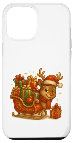 Rentier mit Schlitten voller Geschenke Weihnachtsdesign Hülle für iPhone 12 Pro Max von Winterzauber by C.B.L.