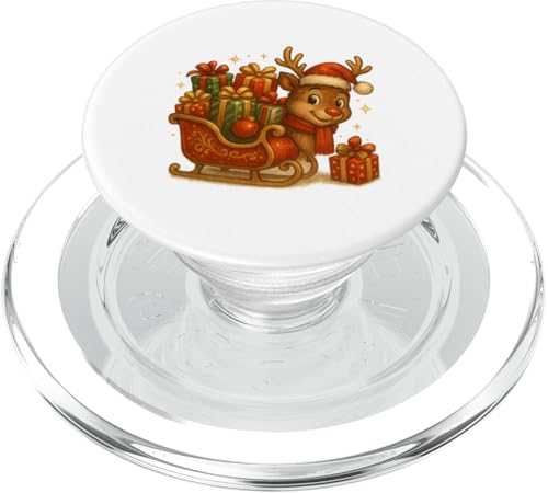 Rentier mit Schlitten voller Geschenke Weihnachtsdesign PopSockets PopGrip für MagSafe Rentier mit Schlitten voller Geschenke Weihnachtsdesign PopSockets PopGrip für MagSafe von Winterzauber by C.B.L.