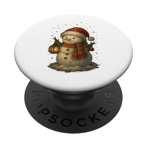Süßer Schneemann mit Laterne Weihnachtsdesign Kinder PopSockets Klebender PopGrip Süßer Schneemann mit Laterne Weihnachtsdesign Kinder PopSockets Klebender PopGrip von Winterzauber by C.B.L.