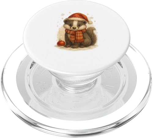 Süßer Weihnachtsdachs Vintage Design für Kinder PopSockets PopGrip für MagSafe Süßer Weihnachtsdachs Vintage Design für Kinder PopSockets PopGrip für MagSafe von Winterzauber by C.B.L.