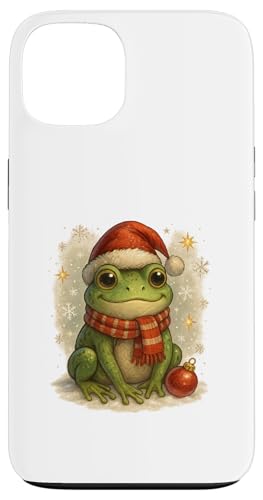 Süßer Weihnachtsfrosch Vintage Design für Kinder Hülle für iPhone 13 Süßer Weihnachtsfrosch Vintage Design für Kinder Hülle für iPhone 13 von Winterzauber by C.B.L.