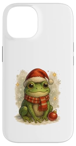 Süßer Weihnachtsfrosch Vintage Design für Kinder Hülle für iPhone 14 Süßer Weihnachtsfrosch Vintage Design für Kinder Hülle für iPhone 14 von Winterzauber by C.B.L.