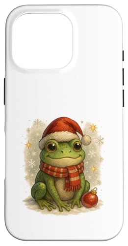 Süßer Weihnachtsfrosch Vintage Design für Kinder Hülle für iPhone 16 Pro Süßer Weihnachtsfrosch Vintage Design für Kinder Hülle für iPhone 16 Pro von Winterzauber by C.B.L.
