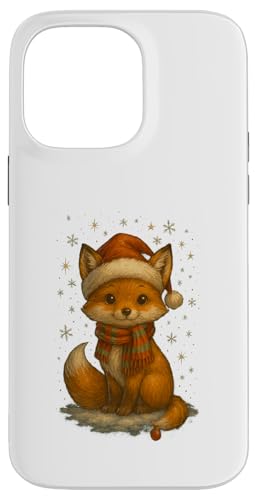Süßer Weihnachtsfuchs Vintage Design für Kinder Hülle für iPhone 14 Pro Max von Winterzauber by C.B.L.