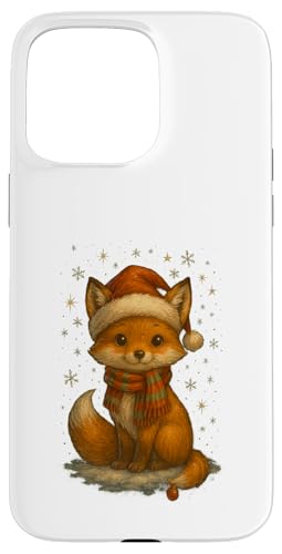 Süßer Weihnachtsfuchs Vintage Design für Kinder Hülle für iPhone 15 Pro Max von Winterzauber by C.B.L.