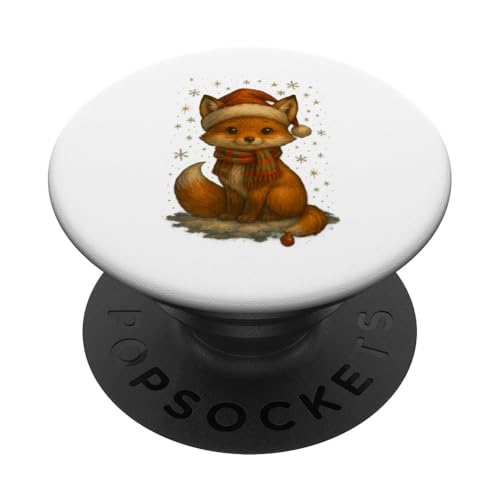 Süßer Weihnachtsfuchs Vintage Design für Kinder PopSockets Klebender PopGrip Süßer Weihnachtsfuchs Vintage Design für Kinder PopSockets Klebender PopGrip von Winterzauber by C.B.L.