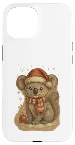 Süßer Weihnachtskoala Vintage Design für Kinder Hülle für iPhone 15 von Winterzauber by C.B.L.