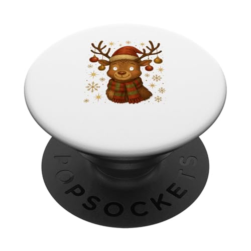 Süßes Rentier Weihnachtsdesign für Kinder Vintage Look PopSockets Klebender PopGrip Süßes Rentier Weihnachtsdesign für Kinder Vintage Look PopSockets Klebender PopGrip von Winterzauber by C.B.L.