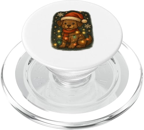 Süßes Weihnachts-Hund Design für Kinder Vintage Look PopSockets PopGrip für MagSafe Süßes Weihnachts-Hund Design für Kinder Vintage Look PopSockets PopGrip für MagSafe von Winterzauber by C.B.L.
