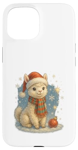 Süßes Weihnachtsalpaka Vintage Design für Kinder Hülle für iPhone 15 Süßes Weihnachtsalpaka Vintage Design für Kinder Hülle für iPhone 15 von Winterzauber by C.B.L.