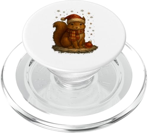 Süßes Weihnachtseichhörnchen Vintage Design Kinder PopSockets PopGrip für MagSafe Süßes Weihnachtseichhörnchen Vintage Design Kinder PopSockets PopGrip für MagSafe von Winterzauber by C.B.L.