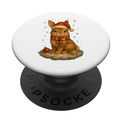 Süßes Weihnachtskaninchen Vintage Design für Kinder PopSockets Klebender PopGrip Süßes Weihnachtskaninchen Vintage Design für Kinder PopSockets Klebender PopGrip von Winterzauber by C.B.L.
