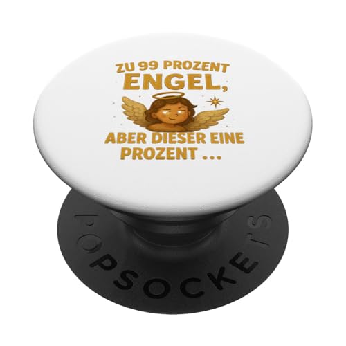 Zu 99 Prozent Engel Weihnachts Design frech und witzig PopSockets Klebender PopGrip Zu 99 Prozent Engel Weihnachts Design frech und witzig PopSockets Klebender PopGrip von Winterzauber by C.B.L.