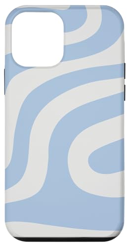 Hülle für iPhone 12 mini Retro Liquid Hellblau und Weiß Wirbel Ästhetik Gestreift Hülle für iPhone 12 mini Retro Liquid Hellblau und Weiß Wirbel Ästhetik Gestreift von Wirbel 60er 70er Jahre flüssiges abstraktes Muster
