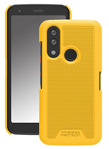 Wireless PROTECH Hülle kompatibel mit CAT S62 und CAT S62 PRO Handys, schützende Hartschalen-Hülle (gelb), (PT-SC-SF-CAT-S62) von Wireless PROTECH