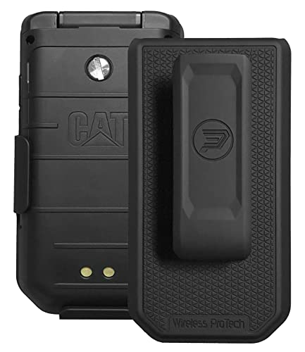 Wireless ProTech Schutzhülle kompatibel mit CAT S22 Flip Phone Sichere Passform, leichtes Holster mit drehbarem Gürtelclip von Wireless PROTECH