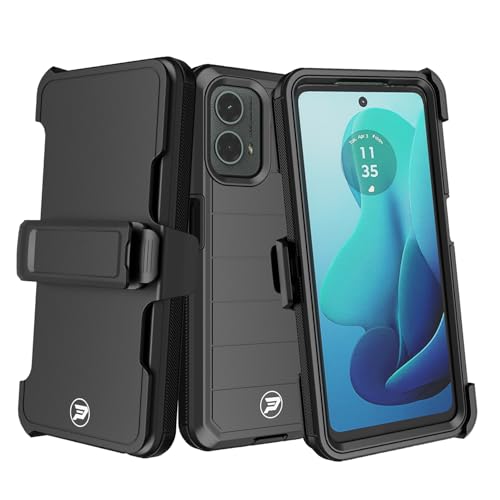 Wireless ProTech Schutzhülle kompatibel mit Motorola Moto G 5G (2024), robustes Gürtelclip-Holster mit robustem, dreilagigem TPU und PC-gefütterter Hülle von Wireless PROTECH