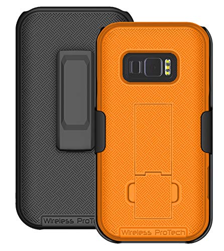 Wireless ProTech Schutzhülle und Holster für Samsung Galaxy XCover Field Pro G889, schlankes Design, mit Gürtelclip, Orange Wireless ProTech Schutzhülle und Holster für Samsung Galaxy XCover Field Pro G889, schlankes Design, mit Gürtelclip, Orange von Wireless PROTECH