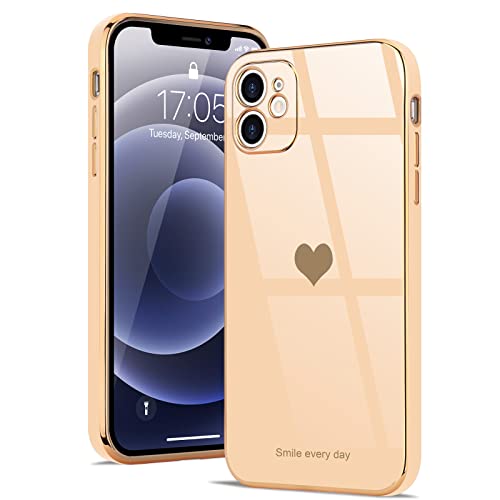 Wirvyuer Hülle Kompatibel mit iPhone 12 Handyhülle Liebesherz Mädchen Schutzhülle Silikon Cute Love Slim Case Stoßfeste Kameraschutz Hülle für iPhone 12 Rosa Wirvyuer Hülle Kompatibel mit iPhone 12 Handyhülle Liebesherz Mädchen Schutzhülle Silikon Cute Love Slim Case Stoßfeste Kameraschutz Hülle für iPhone 12 Rosa von Wirvyuer