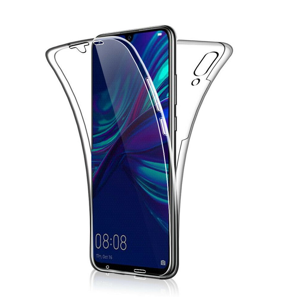 Wisam Smartphone-Hülle Huawei P Smart 2019 Full Cover Silikon TPU 360° Transparent Schutzhüll von Wisam