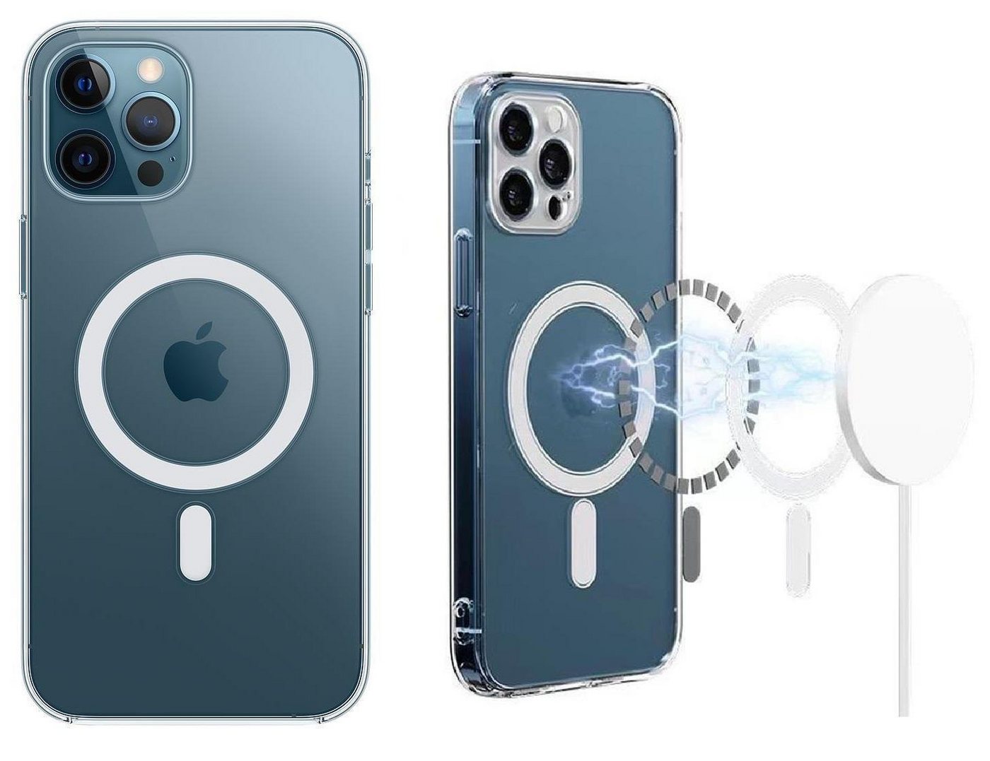 Wisam Smartphone-Hülle Wisam® Apple iPhone 12 Mini (5.4) MagSafe Silikon Case Schutzhülle von Wisam