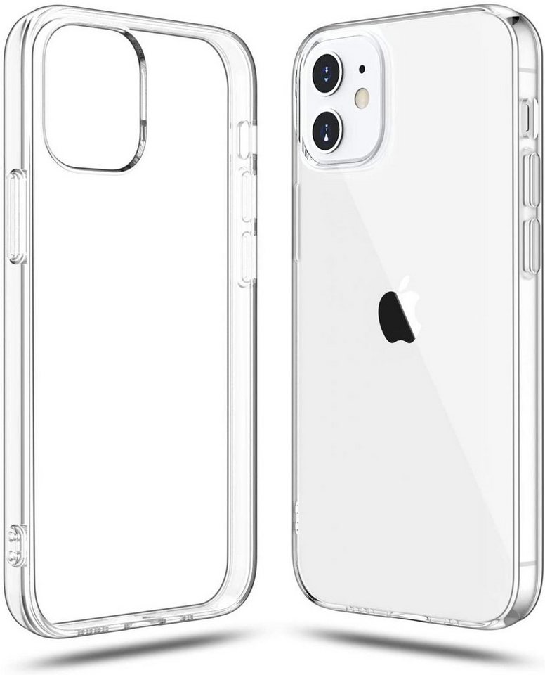 Wisam Smartphone-Hülle Wisam® Apple iPhone 12 Mini (5.4) Silikon Case Schutzhülle Hülle Trans von Wisam