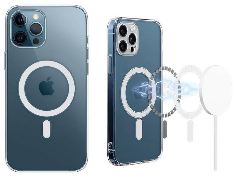 Wisam Smartphone-Hülle Wisam® Apple iPhone 12 Pro (6.1) MagSafe Silikon Case Schutzhülle von Wisam