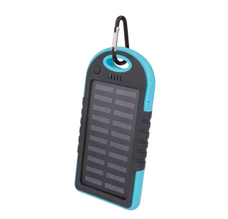 Wisam Solar-Powerbank Wasserdicht IP66 5000mAh blau Powerbank von Wisam