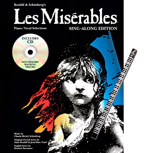 Les Misérables Sing-Along-Edition inkl. Playback-CD [Noten/Sheet Music] für Gesang und Klavier mit Pianobleistift von Wise Publications