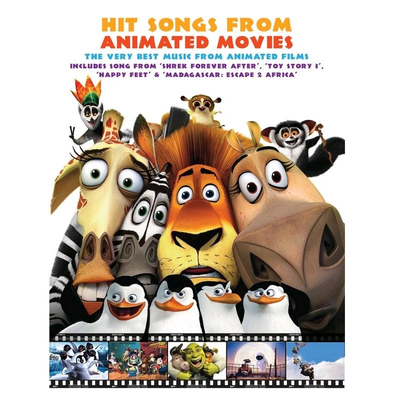 Wise Publications - Hit Songs From Animated Movies - Hit Songs From Animated Movies Songbook f. Gitarre, Klavier & Gesang von Wise Publications