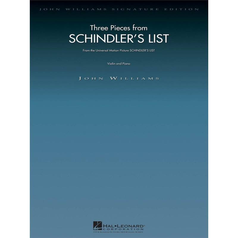 Wise Publications Three Pieces From Schindler&apos;s List for Violin and Piano von Wise Publications