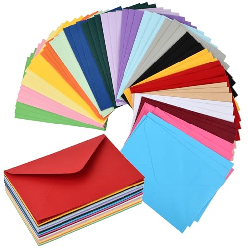 Wisebom 60 Stück Briefumschläge Bunt, 160 mm x 110 mm Kleine Briefumschläge Mini Farbige Briefumschläge 20 Farben Farbige für Geschenkkarten Bargeld Hochzeiten Weihnachten Wisebom 60 Stück Briefumschläge Bunt, 160 mm x 110 mm Kleine Briefumschläge Mini Farbige Briefumschläge 20 Farben Farbige für Geschenkkarten Bargeld Hochzeiten Weihnachten von Wisebom