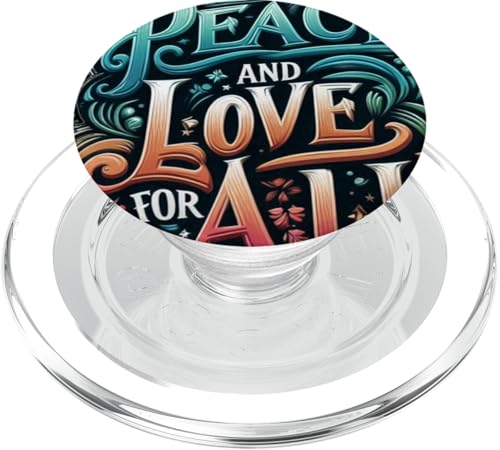 Frieden und Liebe für alle Liebe vereint uns und verbreitet immer Frieden PopSockets PopGrip für MagSafe von Wish You Get