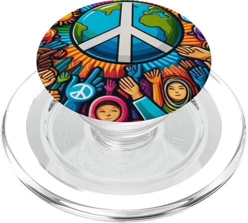 Frieden und Liebe für alle verbreiten Frieden und Respekt, Einheit, Freiheit PopSockets PopGrip für MagSafe Frieden und Liebe für alle verbreiten Frieden und Respekt, Einheit, Freiheit PopSockets PopGrip für MagSafe von Wish You Get