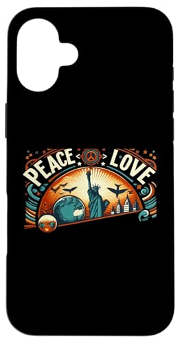 Frieden und Liebe für alle zusammen Wir strahlen Liebe und Frieden vereinen sich Hülle für iPhone 16 Plus Frieden und Liebe für alle zusammen Wir strahlen Liebe und Frieden vereinen sich Hülle für iPhone 16 Plus von Wish You Get