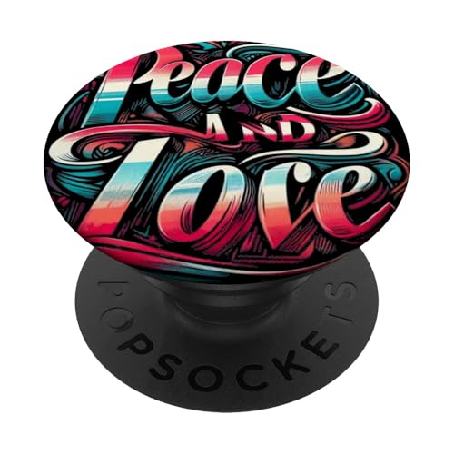 Frieden und Liebe für alle zusammen in der Liebe Frieden erhellt das Leben PopSockets Klebender PopGrip von Wish You Get