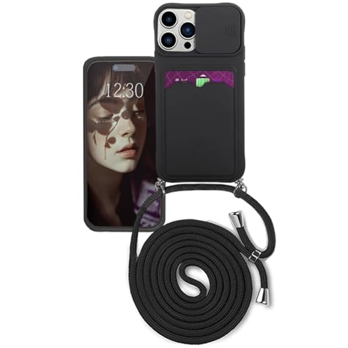 Wishcover store Case mit Kameraschutz für iPhone 16 Pro Hülle,Slide Camera Umhängen Schutzhülle,Silikon Handyhülle zum Umhängen Kette,Smartphone Necklace mit extra Kreditkartenfach. Wishcover store Case mit Kameraschutz für iPhone 16 Pro Hülle,Slide Camera Umhängen Schutzhülle,Silikon Handyhülle zum Umhängen Kette,Smartphone Necklace mit extra Kreditkartenfach. von Wishcover store