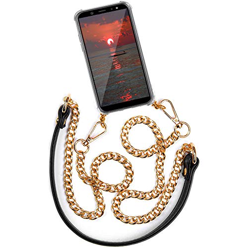 Handykette kompatibel Für Samsung Galaxy Z Fold 3 5G,Metallkette mit Handy Hülle Smartphone Necklace Hülle zum Umhängen - Anti Shock Full TPU Case Handyhülle Case mit Kette zum umhängen in Metall Gold Handykette kompatibel Für Samsung Galaxy Z Fold 3 5G,Metallkette mit Handy Hülle Smartphone Necklace Hülle zum Umhängen - Anti Shock Full TPU Case Handyhülle Case mit Kette zum umhängen in Metall Gold von Wishcover store