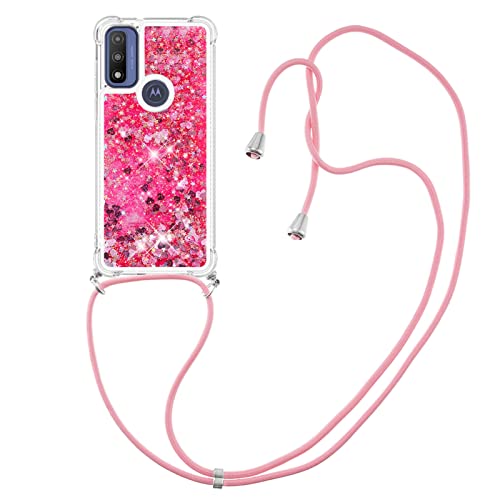 Handykette kompatibel mit für Motorola Moto G Play 2023/G Pure Hülle,Glitzer Hülle Flüssig Bewegende Treibsand Transparent Handyhülle - Silikonhülle, Hülle mit Band, Stylische Kette mit Hülle Handykette kompatibel mit für Motorola Moto G Play 2023/G Pure Hülle,Glitzer Hülle Flüssig Bewegende Treibsand Transparent Handyhülle - Silikonhülle, Hülle mit Band, Stylische Kette mit Hülle von Wishcover store