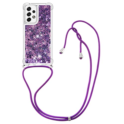 Handykette kompatibel mit für Samsung Galaxy A33 5G Hülle,Glitzer Hülle Flüssig Bewegende Treibsand Transparent Handyhülle - Silikonhülle, Hülle mit Band, Stylische Kette mit Hülle für Samsung A33 5G Handykette kompatibel mit für Samsung Galaxy A33 5G Hülle,Glitzer Hülle Flüssig Bewegende Treibsand Transparent Handyhülle - Silikonhülle, Hülle mit Band, Stylische Kette mit Hülle für Samsung A33 5G von Wishcover store