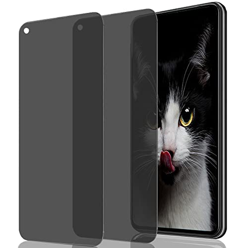 Wishcover store 2 Stück Sichtschutzfolie für Realme V15，9H Härte Glas Anti-Spy Sichtschutzfolie Folie Blickschutzfolie，Bruchsicher Sichtschutzfolie Privatsphäre Schutzfolie von Wishcover store