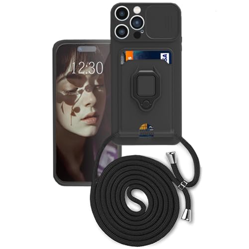 Handykette Hülle mit Kartenhalter für iPhone 15 Pro Max,kameraschutz Hülle mit Camera Slider Handyhülle Silikon TPU Cover für zum Umhängen Schutzhülle mit Case für iPhone 15 Pro Max Handykette Hülle mit Kartenhalter für iPhone 15 Pro Max,kameraschutz Hülle mit Camera Slider Handyhülle Silikon TPU Cover für zum Umhängen Schutzhülle mit Case für iPhone 15 Pro Max von Wishcover store
