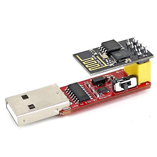 Wishiot ESP-01S Programmierer, USB auf ESP-01, Adapter, ESP8266 ESP-01S WLAN-Transceiver-Modul, WLAN-Modul, kompatibel mit AR-duino IDE von Wishiot