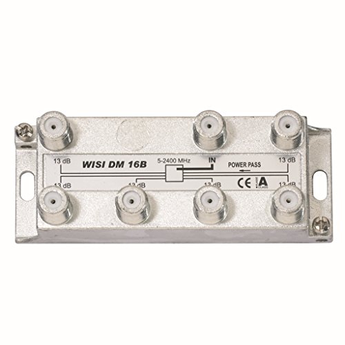 WISI DM 16 B, SAT-Verteiler, 6-Fach, 13 dB WISI DM 16 B, SAT-Verteiler, 6-Fach, 13 dB von Wisi
