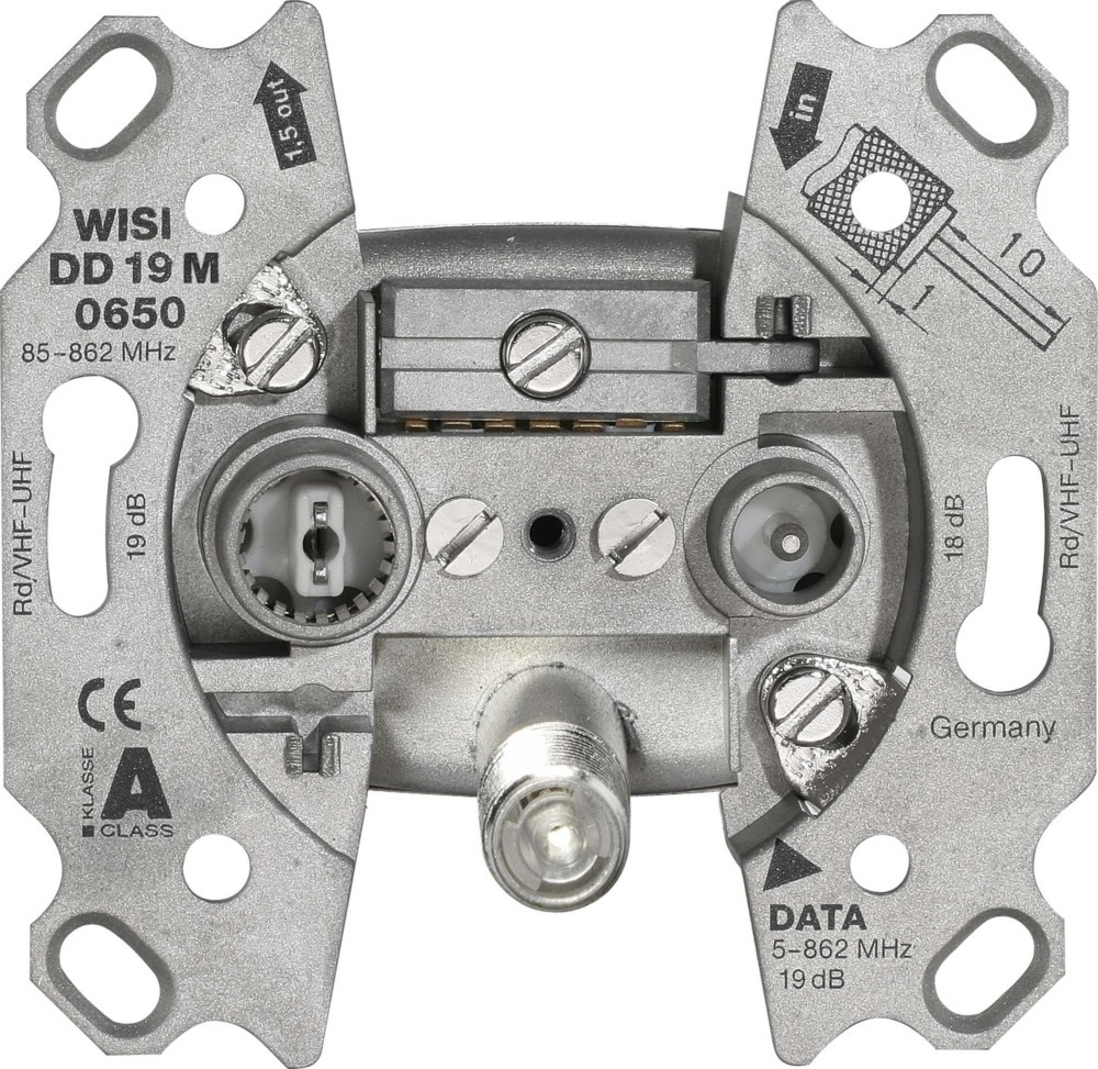 Wisi Durchgangsdose, 19 dB DD19M0650 14569 von Wisi