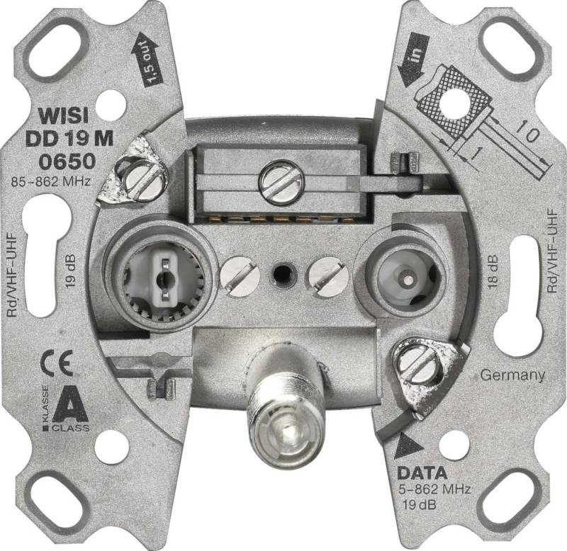 Wisi Durchgangsdose, 19 dB DD19M0650 14569 von Wisi