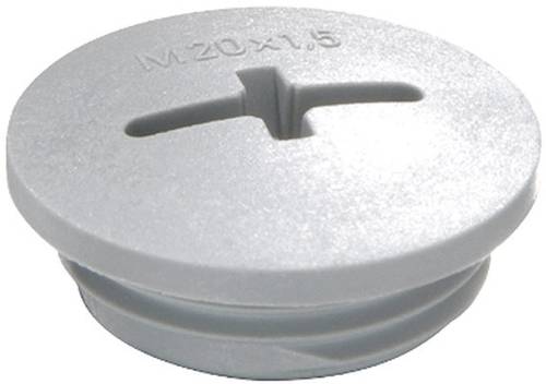 Wiska 10062516 EVSG M20 RAL 7001 Verschlussschraube M20 Polyamid Silber-Grau (RAL 7001) von Wiska