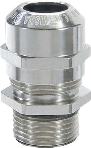Wiska 10065940 Kabelverschraubung schlagfest, mit Zugentlastung, mit Dichtung M20 Messing (vernickel von Wiska