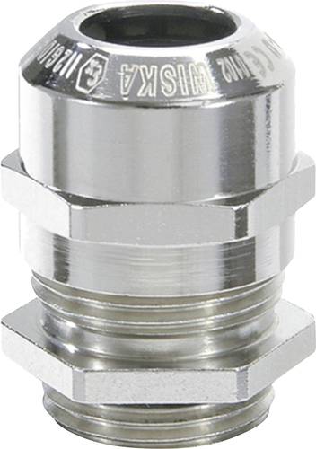 Wiska 10065947 Kabelverschraubung schlagfest, mit Zugentlastung, mit Dichtung M16 Messing (vernickel von Wiska